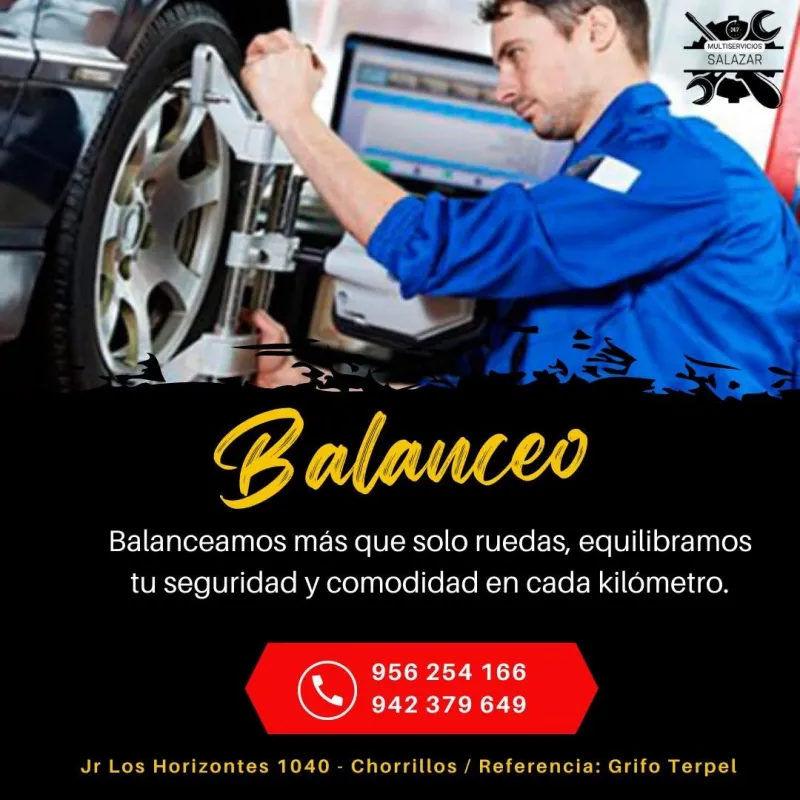 Promoción de balanceo computarizado de llantas