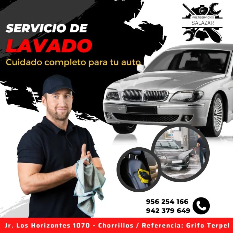 Promoción de servicio de lavado de autos